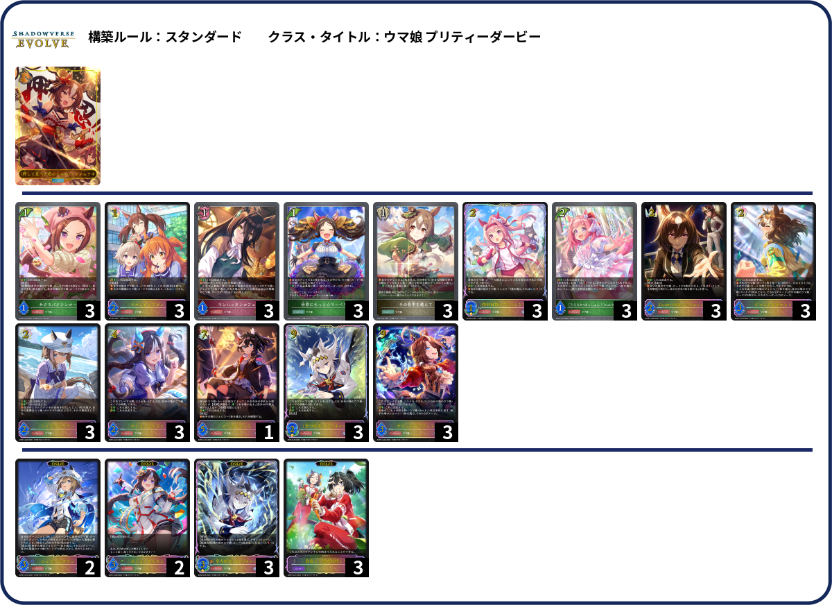 横 deck list