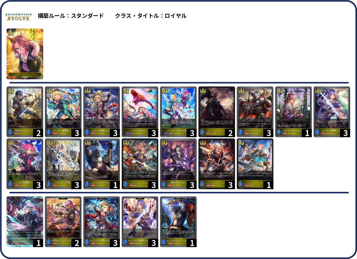 レヴィオン deck list
