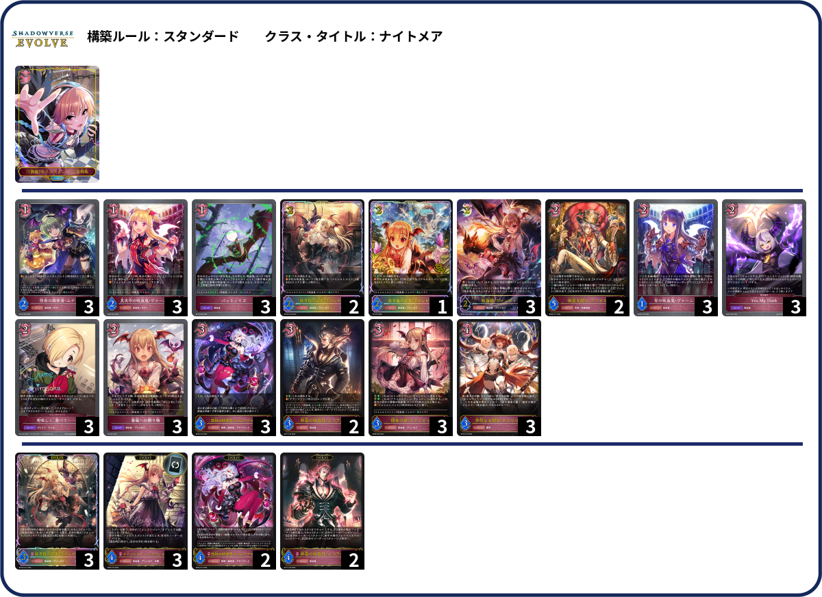 コウモリ deck list