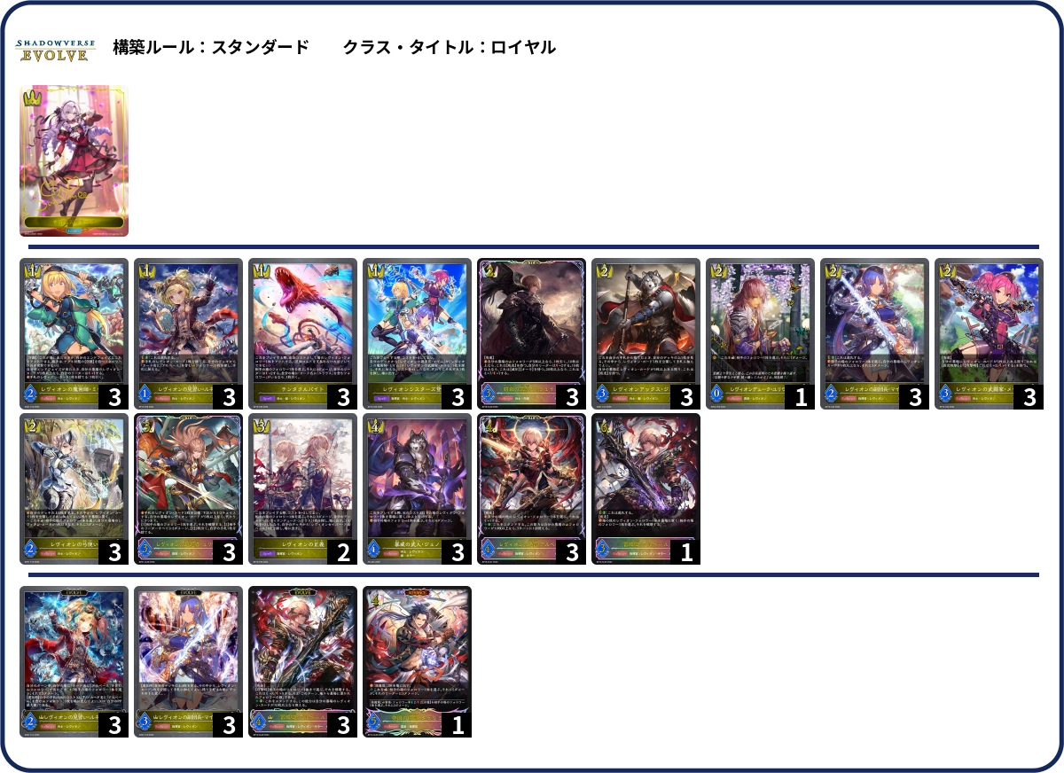 レヴィオン deck list