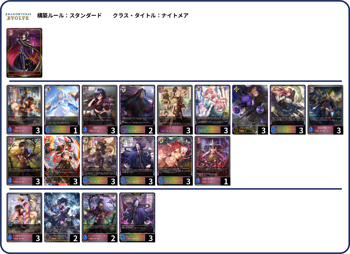 あ deck list