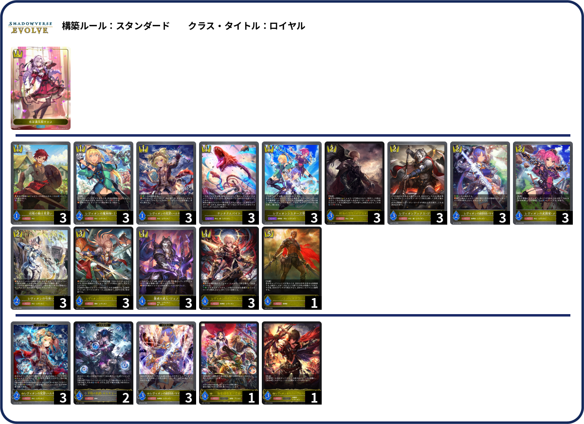 レヴィオン deck list