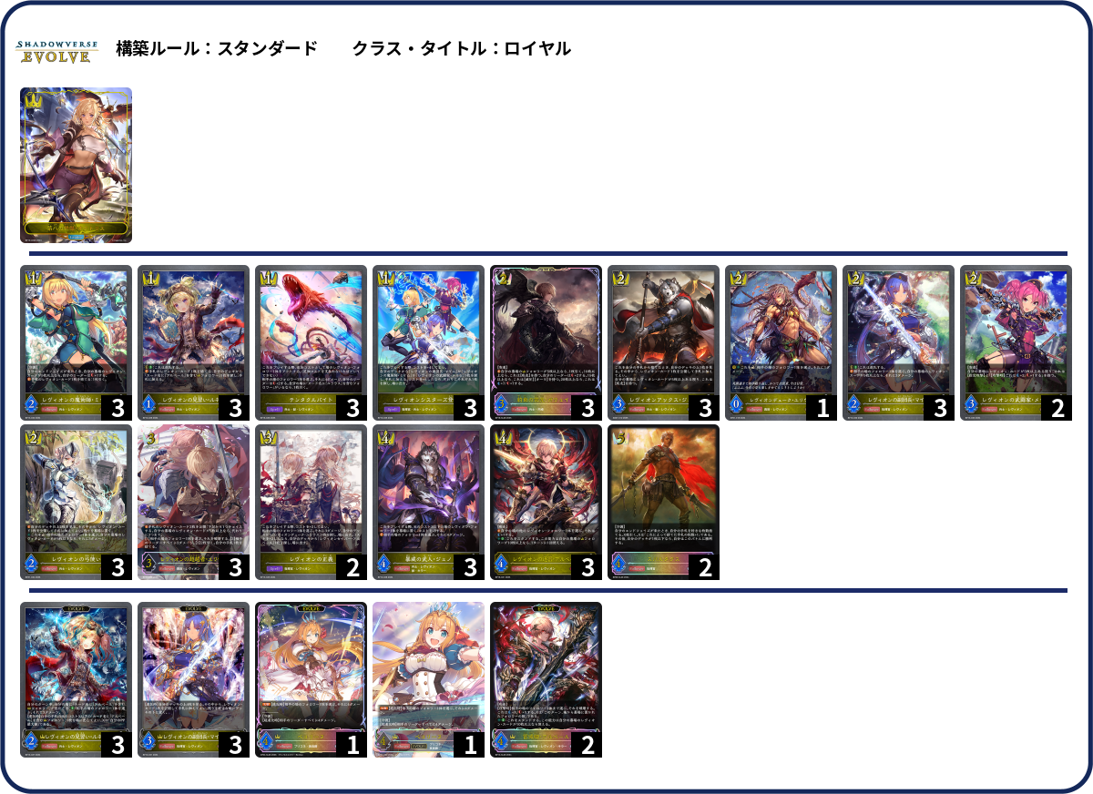 レヴィスパ deck list