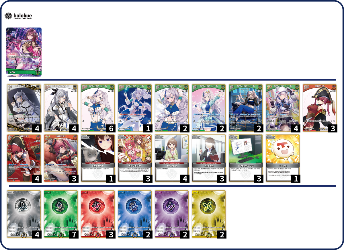 納得できる割引 デッキコード「1EQ5A」のデッキ | DECK LOG（デッキログ） ホロライブ カードダス