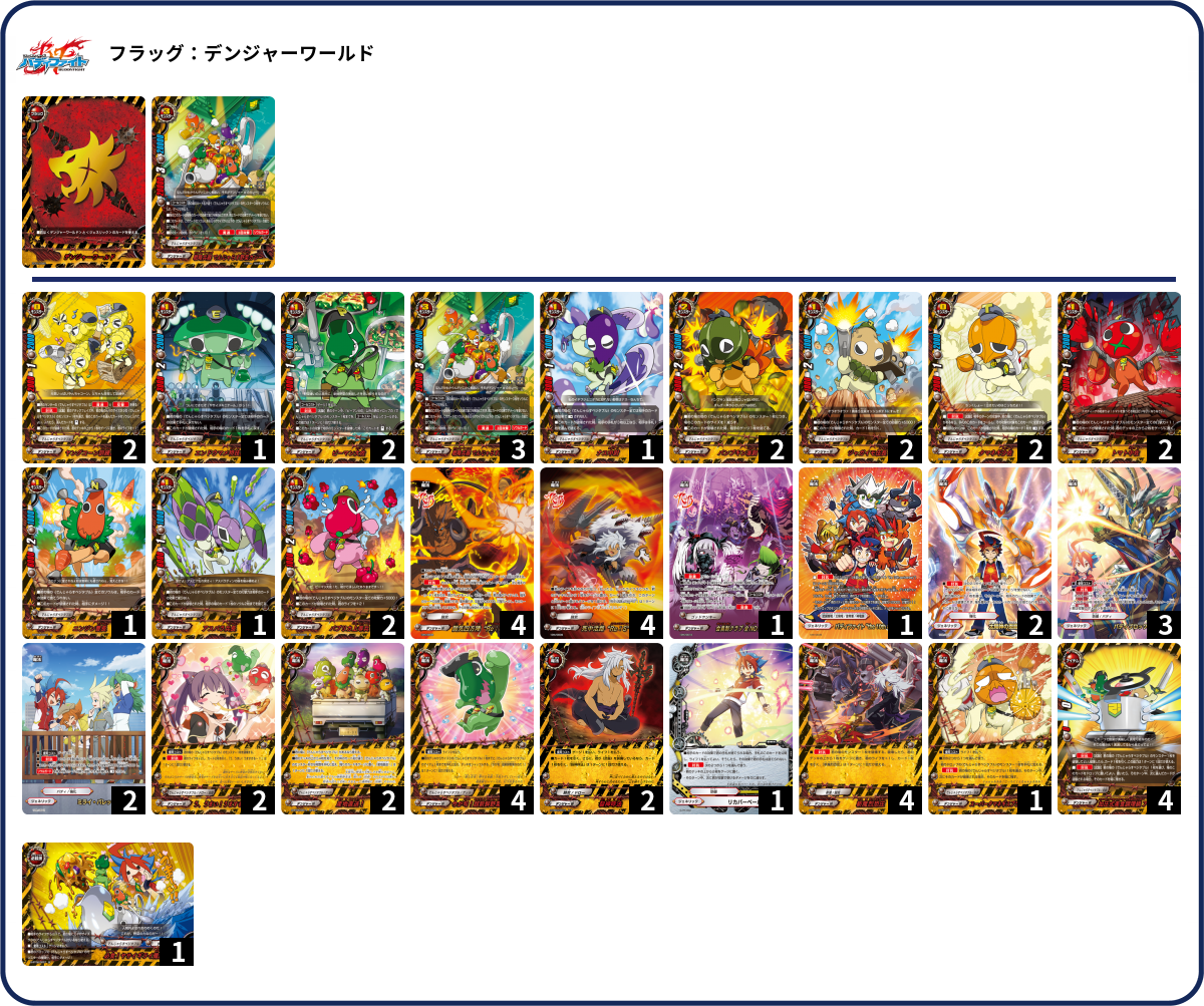 でんじゃらすベジタブル デッキ バディファイト でんじゃらす