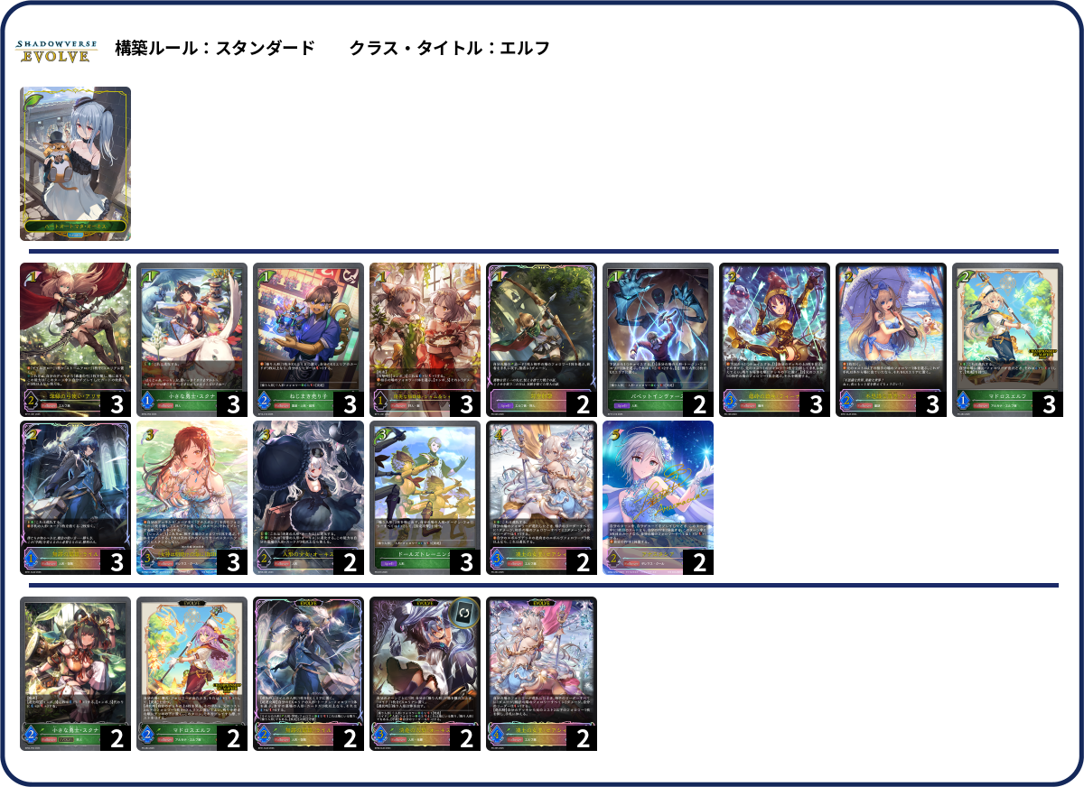 通常進化が2点AOEで2回攻撃のお姉さんは嫌ですか deck list