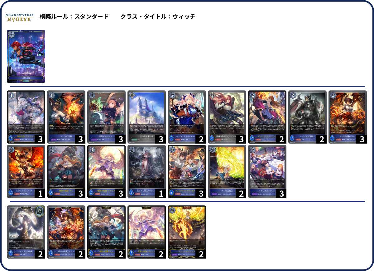 自我 deck list