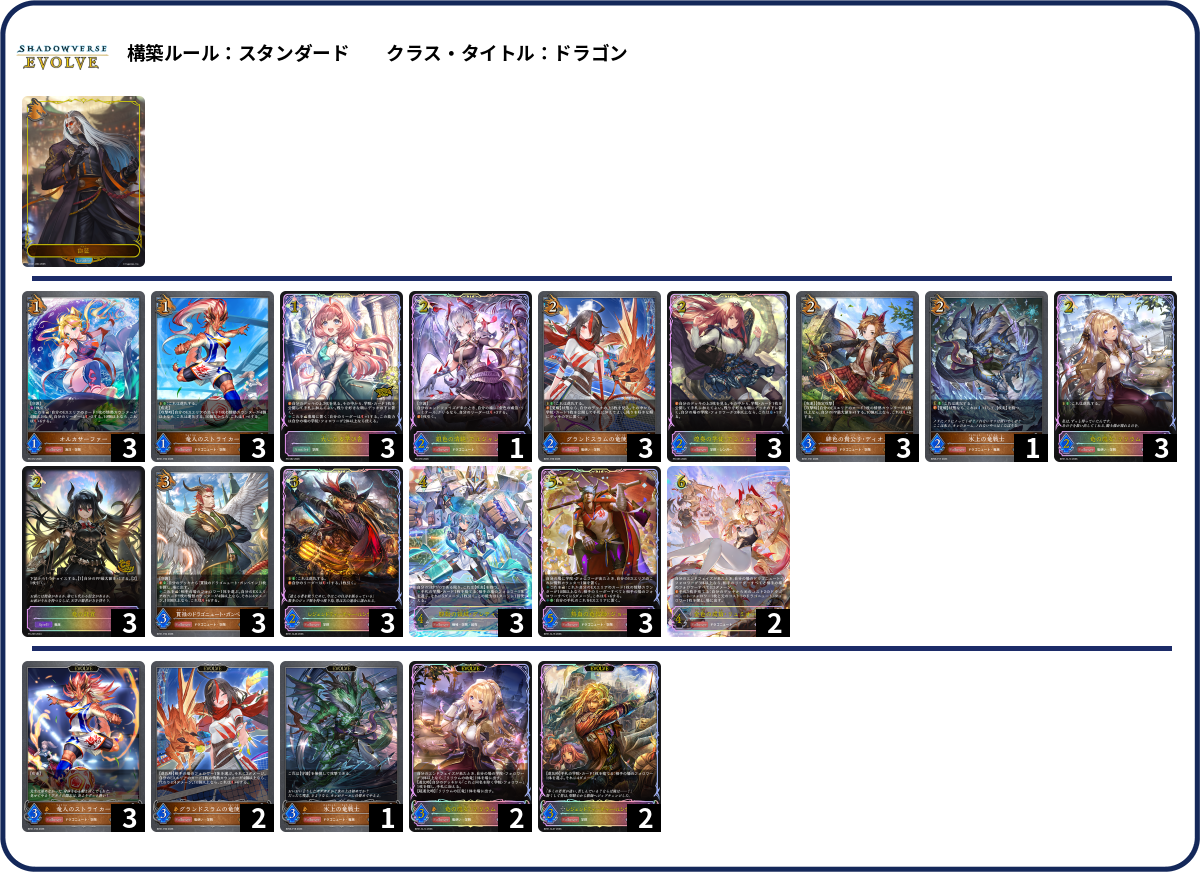 まなび deck list