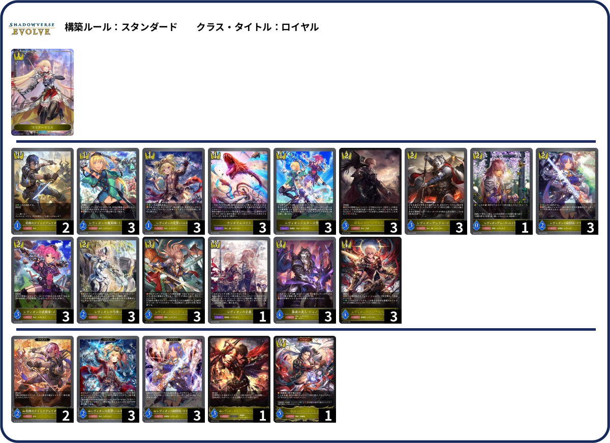 レヴィオン deck list