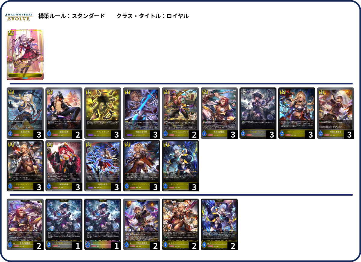 シンセ抜きシンセ財宝 deck list