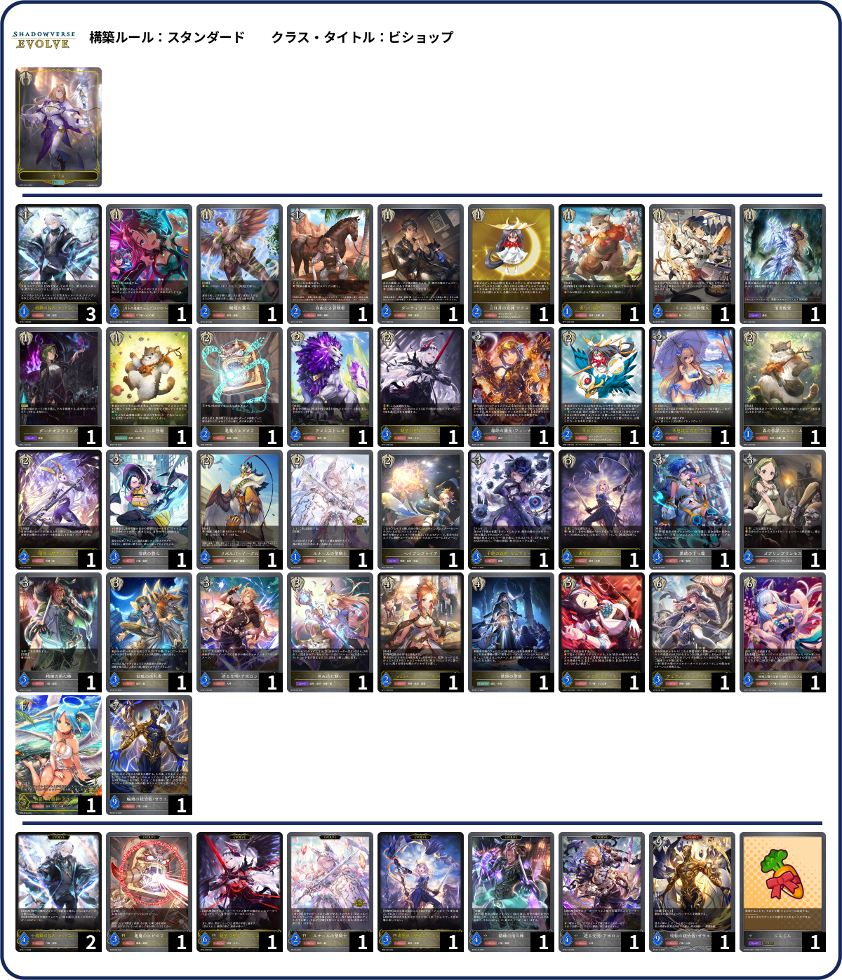 ヴネメデ deck list