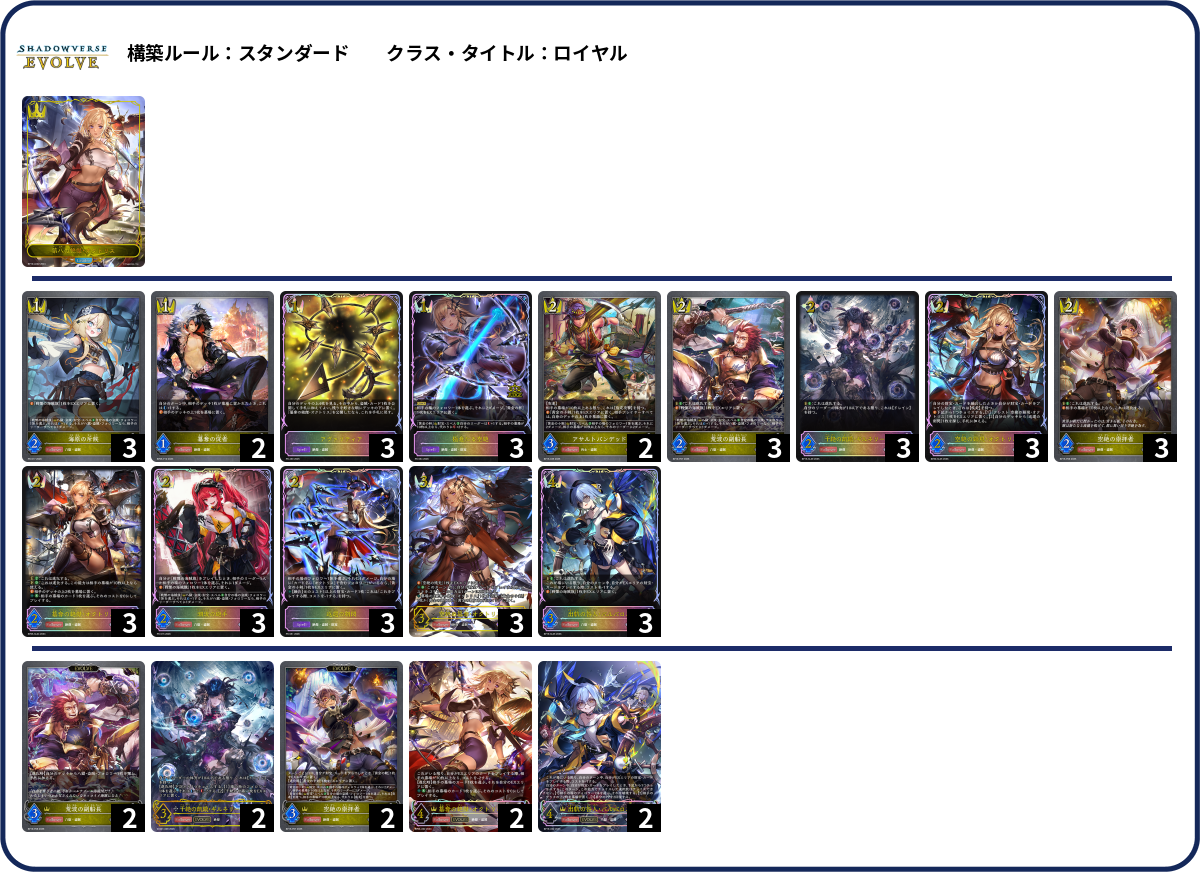 財宝ロイヤル deck list