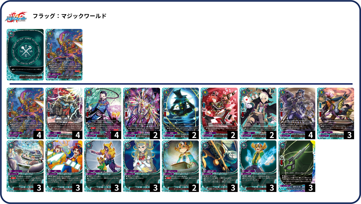 マジックワールド　デッキ デッキコード「2FTYH」のデッキ | DECK LOG（デッキログ）