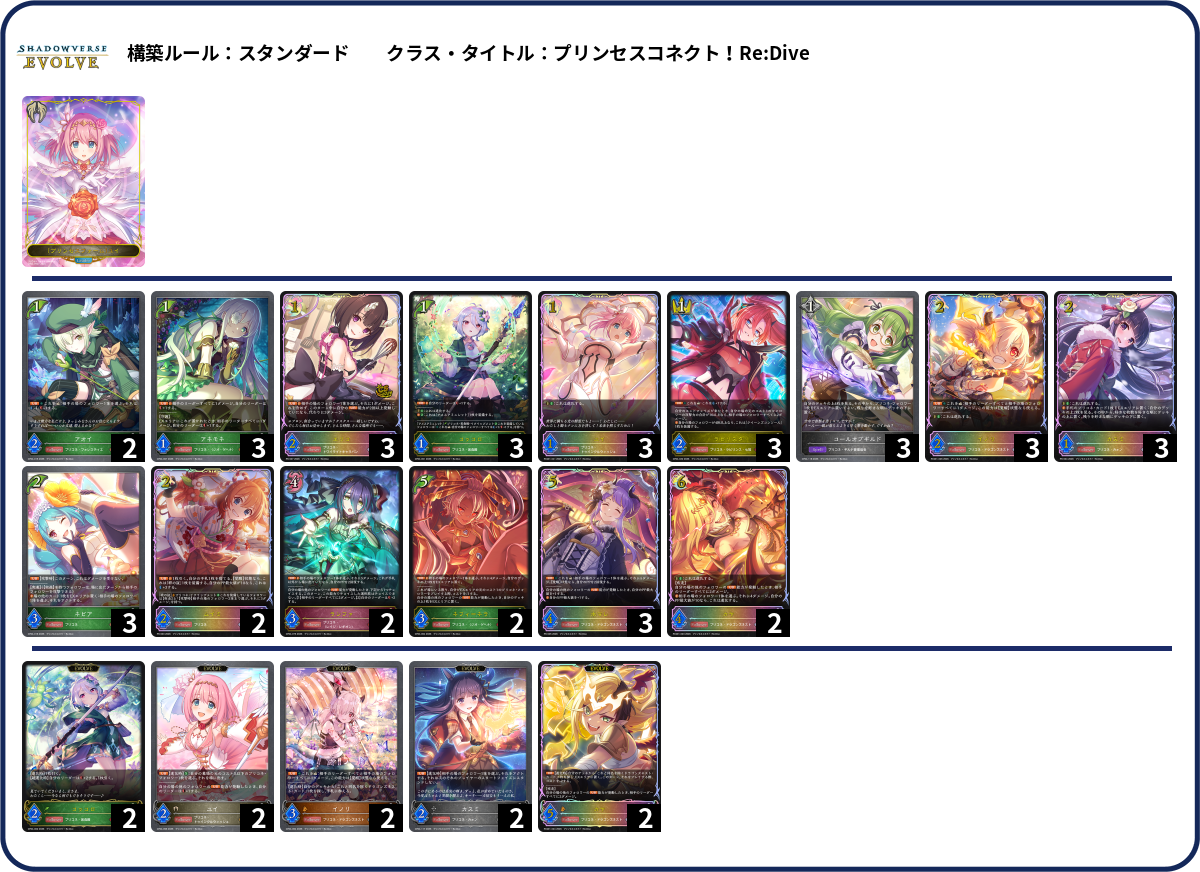 1軸ランプ deck list
