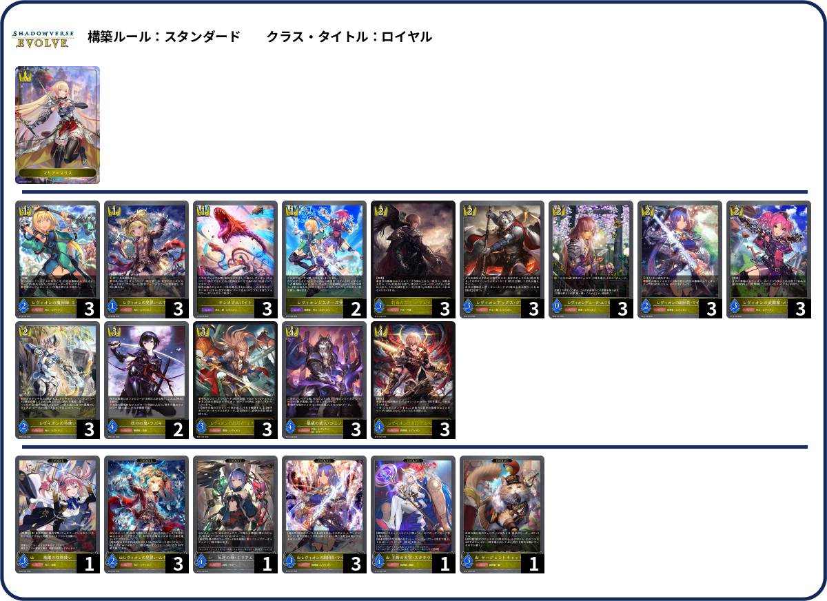 れびおん(Hi-kun remix) deck list