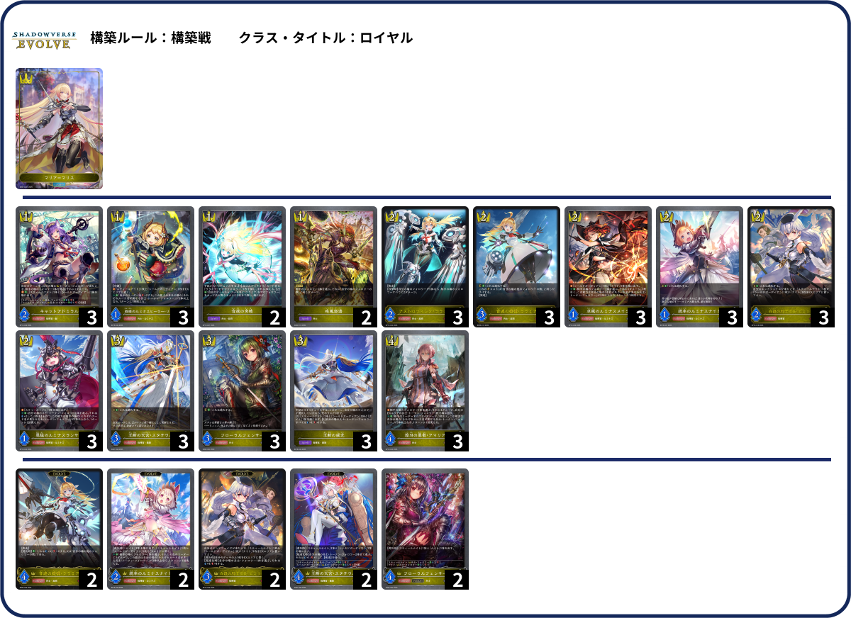 フルールデッキ デッキコード「2T7JP」のデッキ | DECK LOG（デッキログ）
