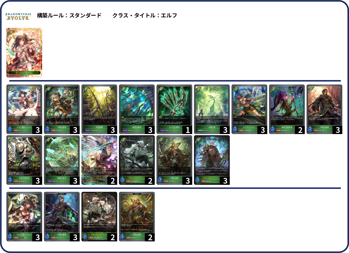 狩人エルフ deck list