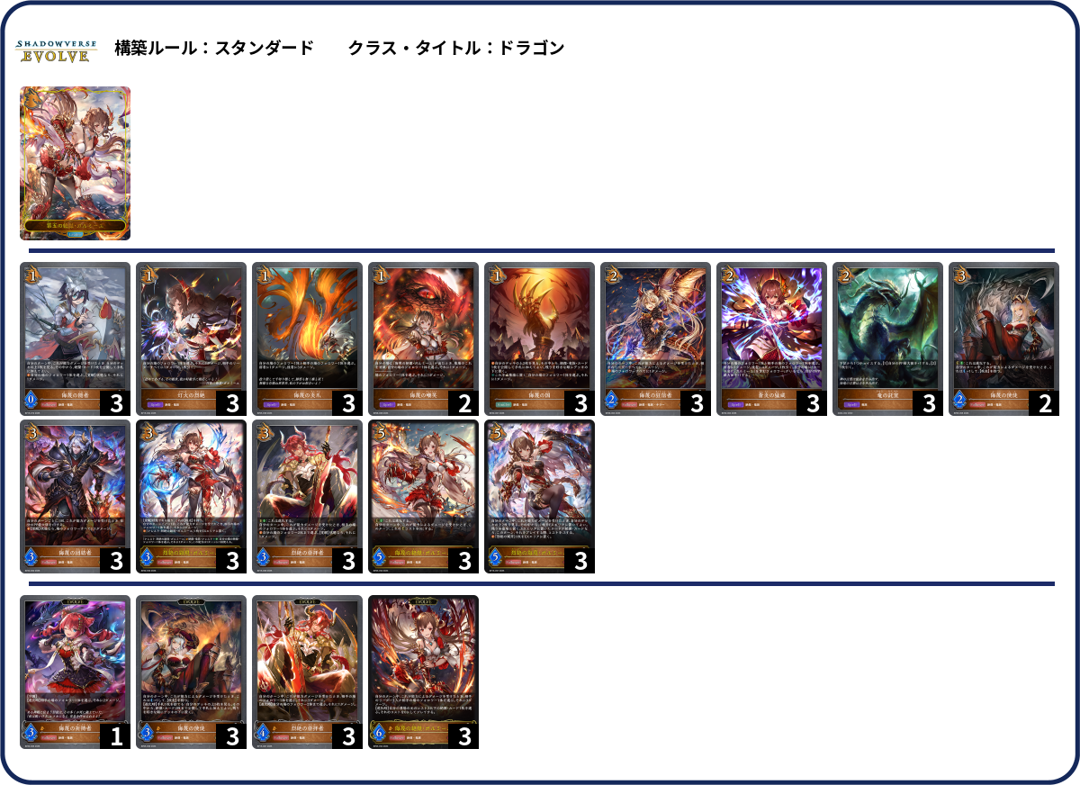 侮蔑ドラゴン deck list