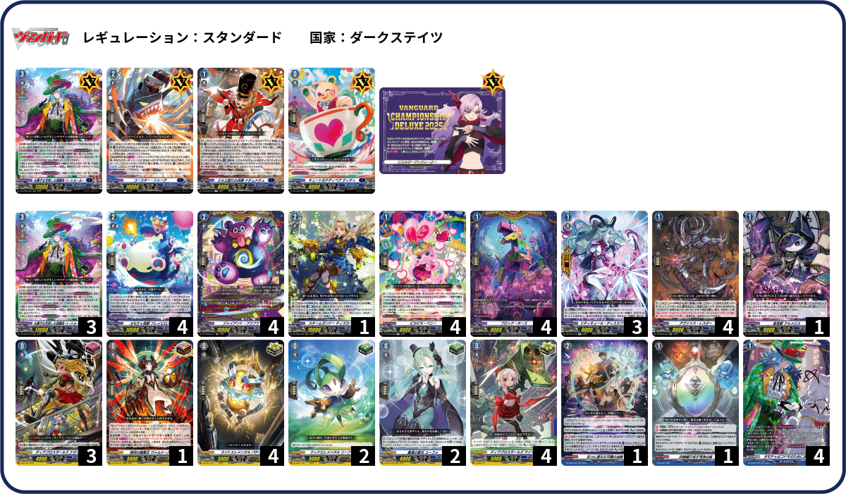 シ*ン様 ヴァンガード 環境 構築済 ハートルールーデッキ パーツ