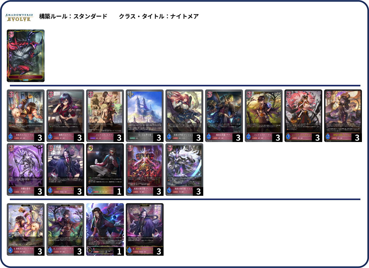 デッキコード「3DCSX」のデッキ | DECK LOG（デッキログ）