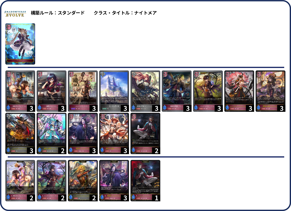 学院2 deck list