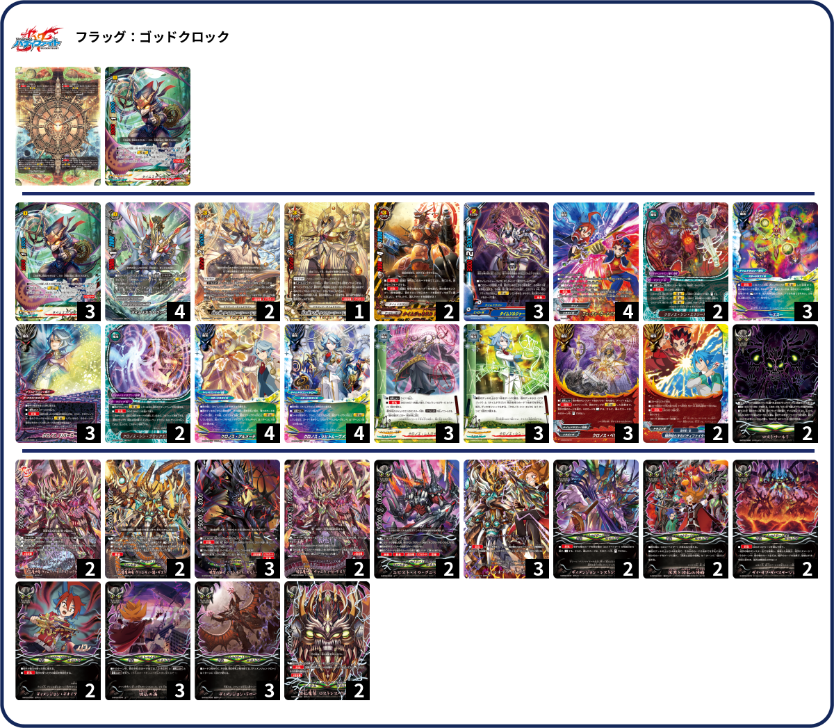 ゴッドクロック タイムドラゴン デッキ バディファイト ゴッドクロック タイムドラゴン デッキ