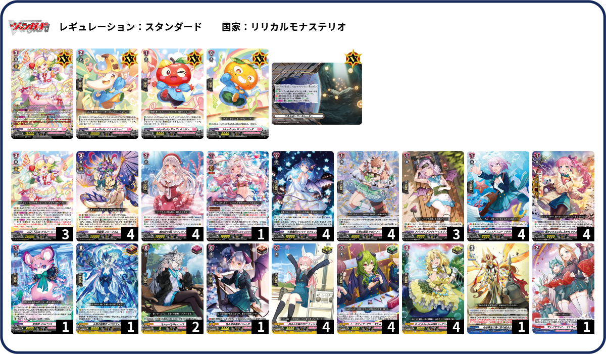 第147回目：チュア・リーナ(Dスタン) | 真幻 緋蓮のVGデッキ紹介