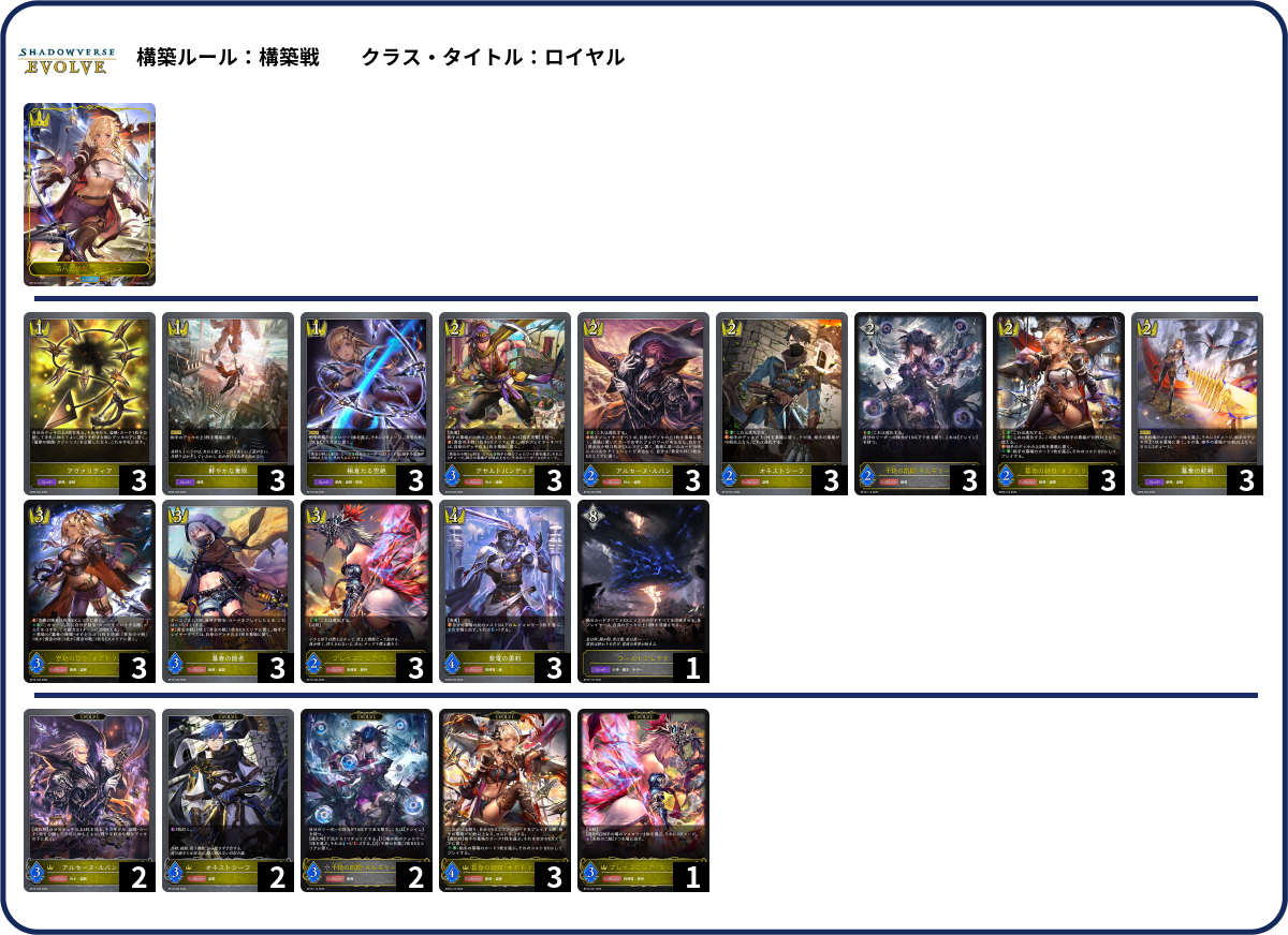 デッキコード「54JYC」のデッキ | DECK LOG（デッキログ）