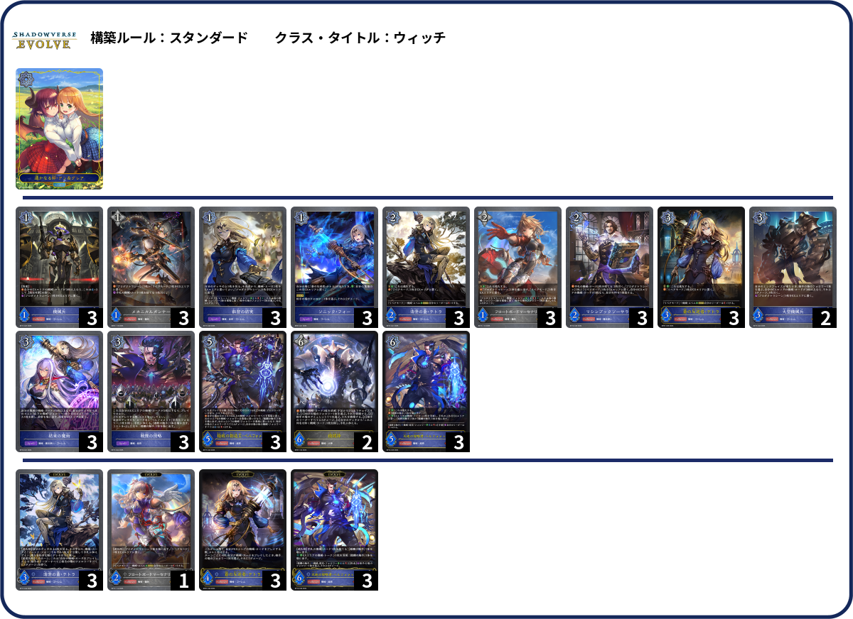 ぬましべ8 deck list