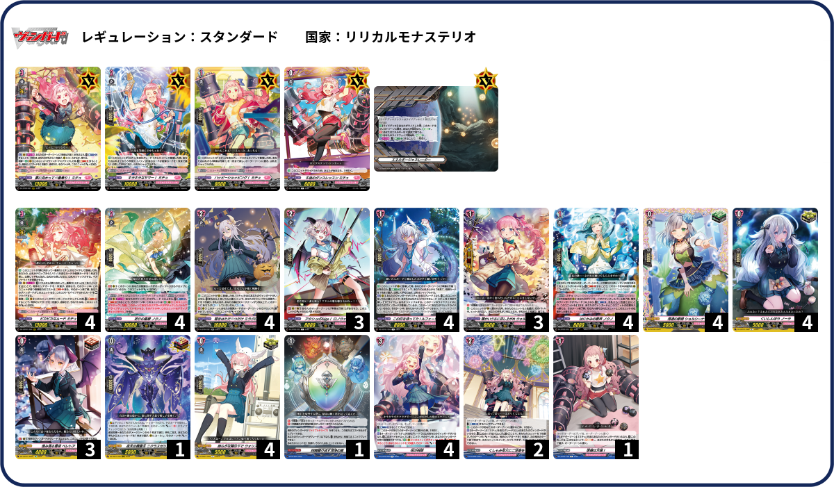 ミチュ デッキパーツ トレーディングカード