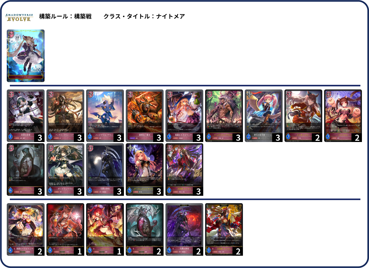 デッキコード「62NCK」のデッキ | DECK LOG（デッキログ）