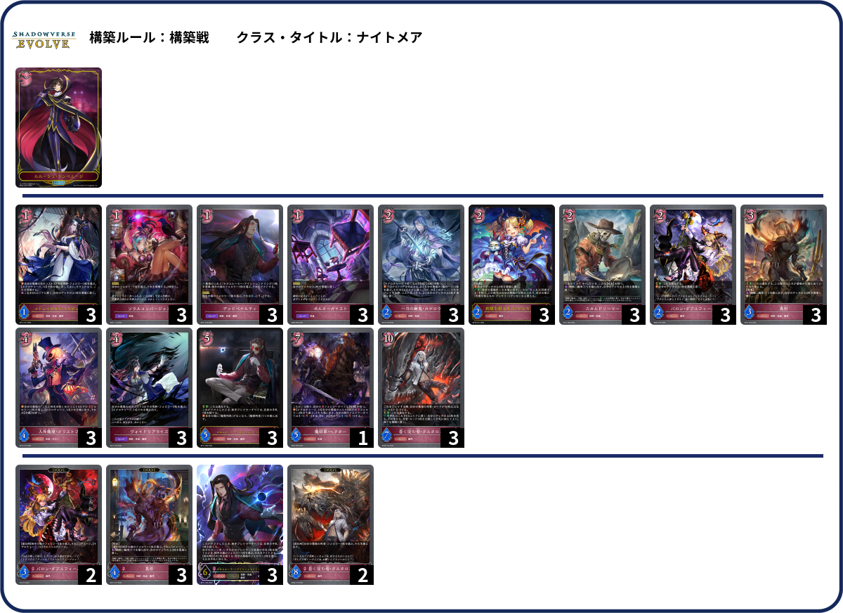 デッキコード「6ANZW」のデッキ | DECK LOG（デッキログ）