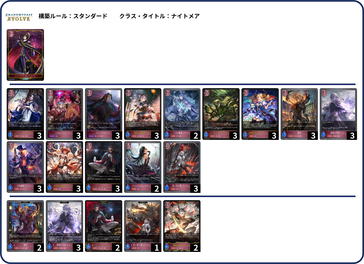 デッキコード「6M7RT」のデッキ | DECK LOG（デッキログ）