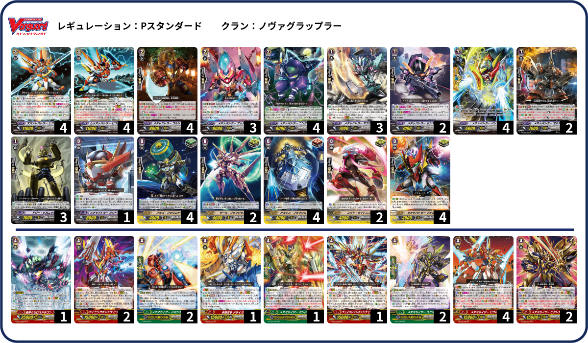 ノヴァグラップラー　Pスタン　ビクトール　デッキ 闘魂炸裂！超絶闘法、紫電閃！！ ｜ 「カードファイト!! ヴァンガード