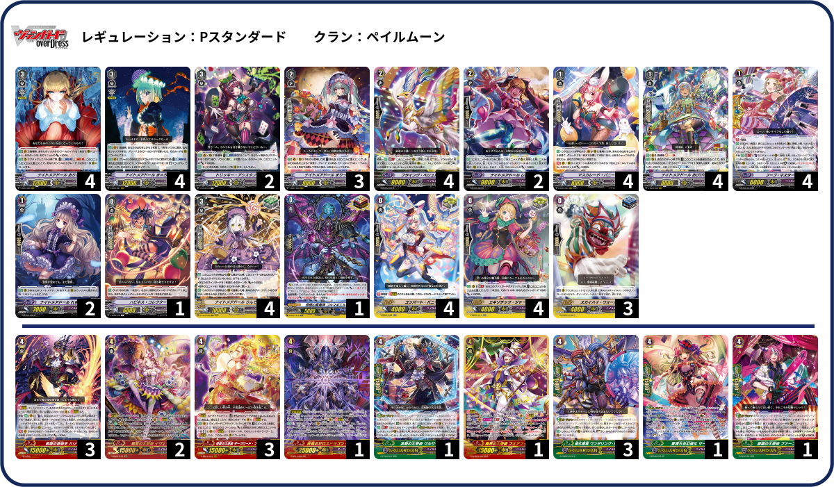ペイルムーン　Vスタンダード　ルキエЯ ナイトメアドール　ハリー　デッキ デッキコード「GB3B」のデッキ | DECK LOG（デッキログ）