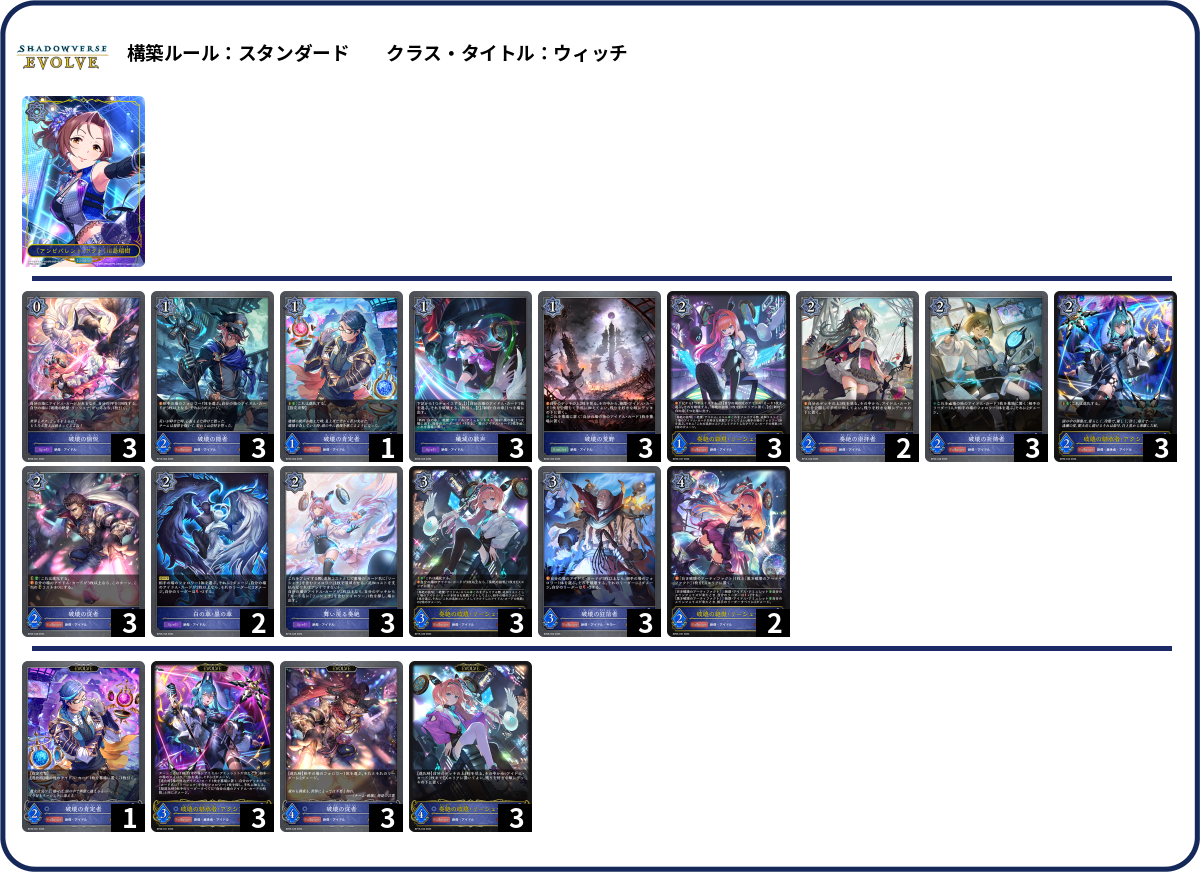 あのね。 deck list