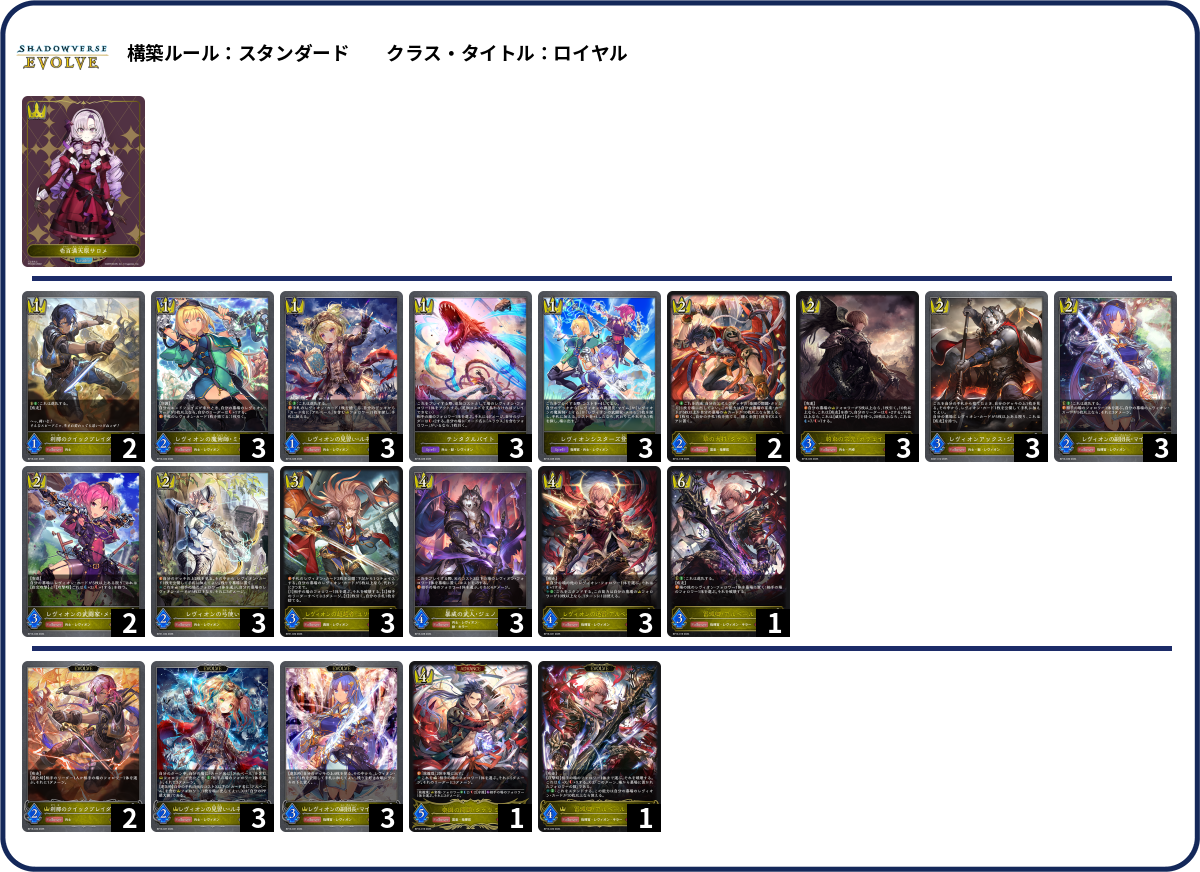 レヴィン deck list