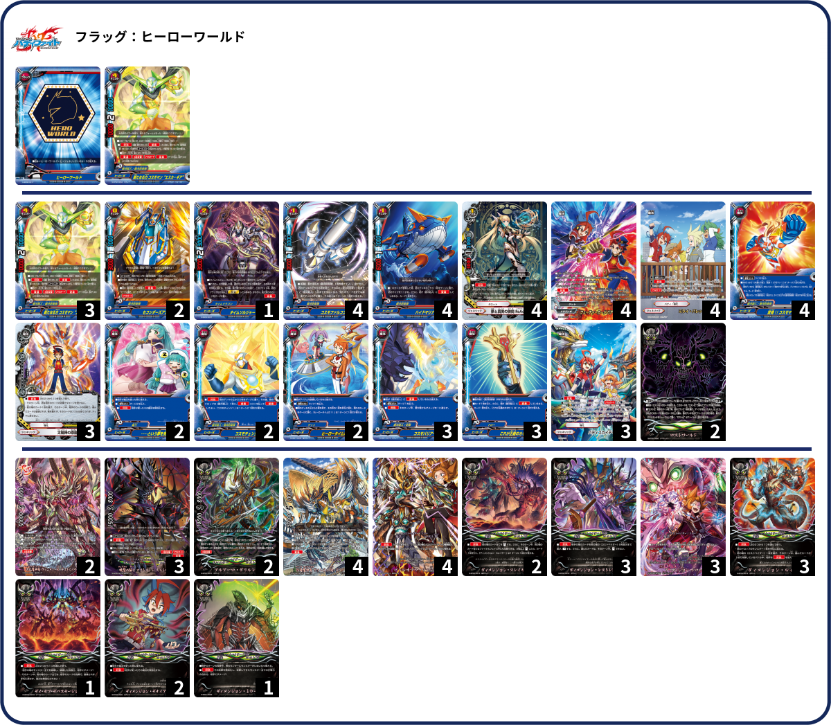 コスモマン エスカ ギア デッキ デッキコード「QKAF」のデッキ | DECK LOG（デッキログ）