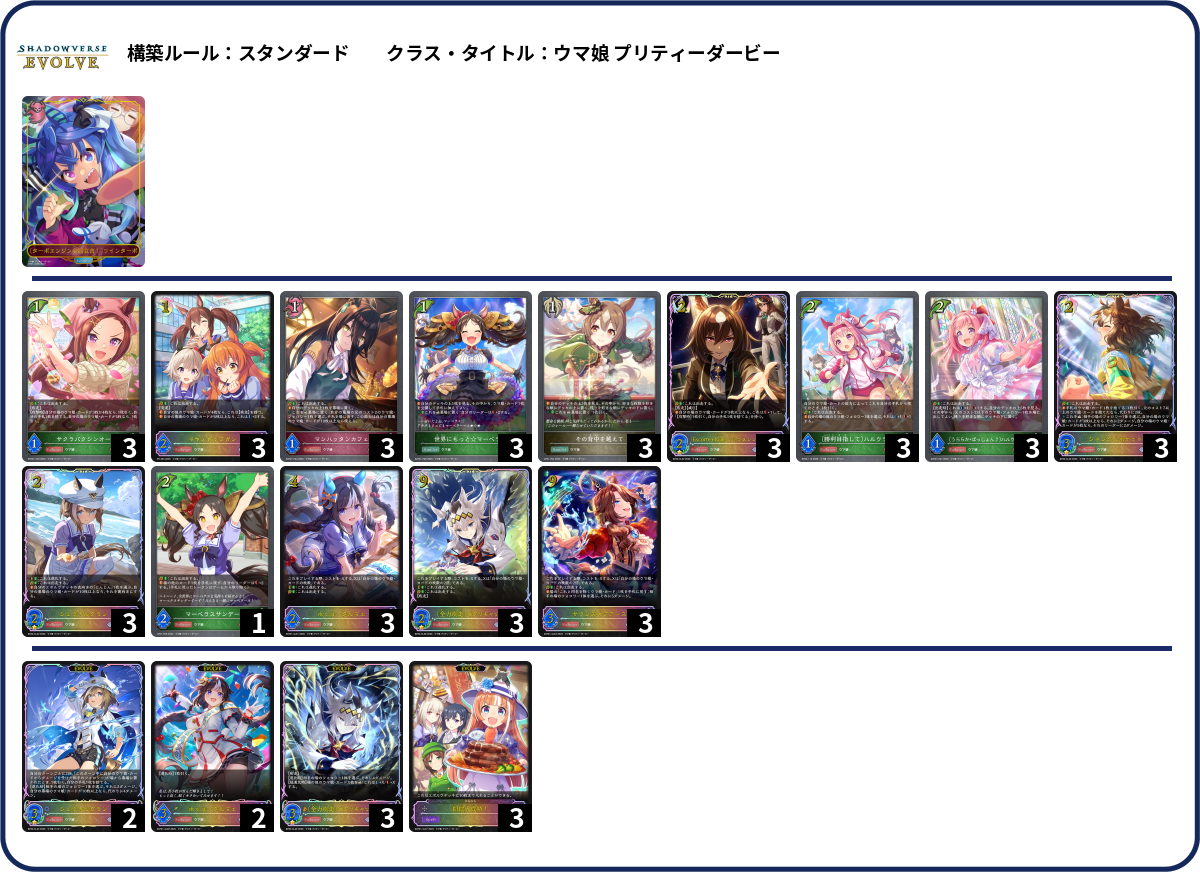ウンマムンスメ deck list