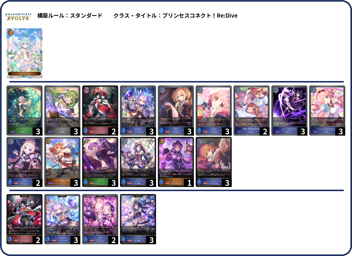 スペルプリコネver.5 deck list